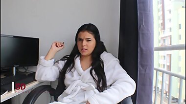 My Stepsister Proves to the whole University that she is not a Lesbian - Spanish Porn