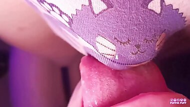 Her Wet Kitten Panties have to be Licked Dry