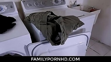 Sexy Stepdaughter Gags On My Fat Cock