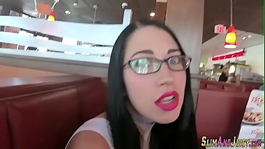 Babe gets bubble butt jizzed