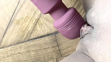 Cute Japanese School Girl Preparing Orange Panty with Pussy Juice for Daddy. Kawaii Hentai Pussy HD