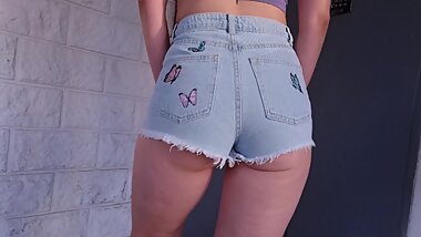 Treason. Horny Neighbor Sucked in the Elevator. Asked for help and Gave Fuck and Cum in Mouth. POV