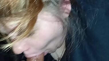 POV Amateur Teen MILF Sucking Dick Swallows Cum