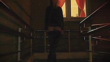 Filmed on the Street Ass and Pussy when there were People