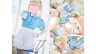 💙【aliceholic13】 Japanese Amateur Cosplayer Femdom Handjob【個人撮影】コスプレイヤーのローション手袋性感乳首マッサージでm男君が感じまくる