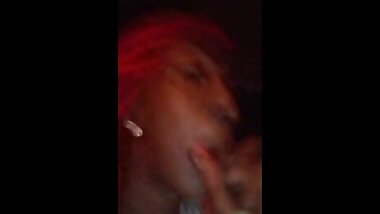 Sloppy Wet Blow and go ..TS KUSHDOLL CATCHING CUM