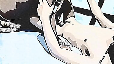 Stepson Fucks his Stepdaddy in Quarantine.