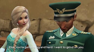 Elsa Fucks the Royal Guard in a Sauna - Frozen Betrayal 4 - 3d Hentai